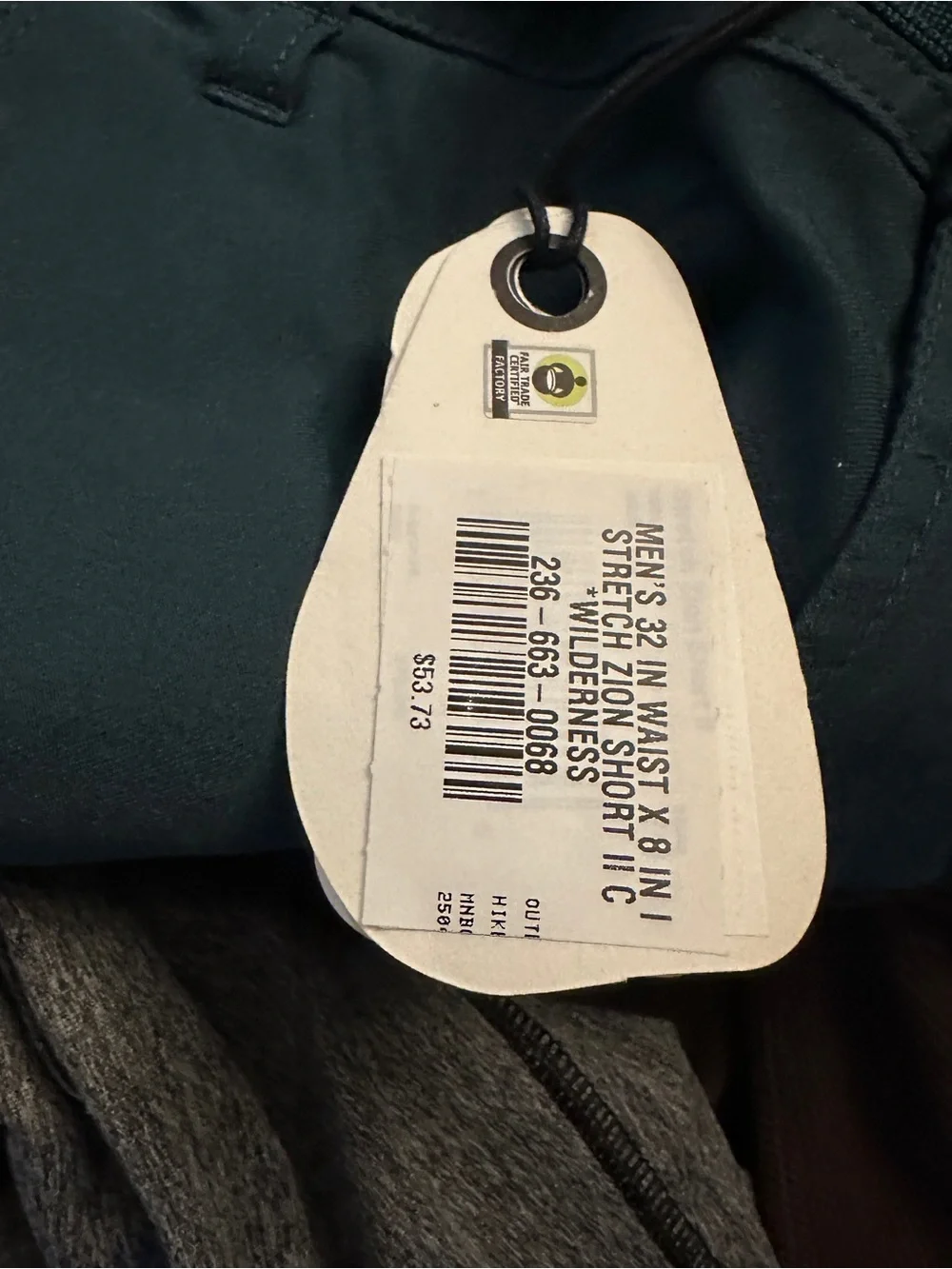 Prana Men's Deep Teal Cargo Shorts